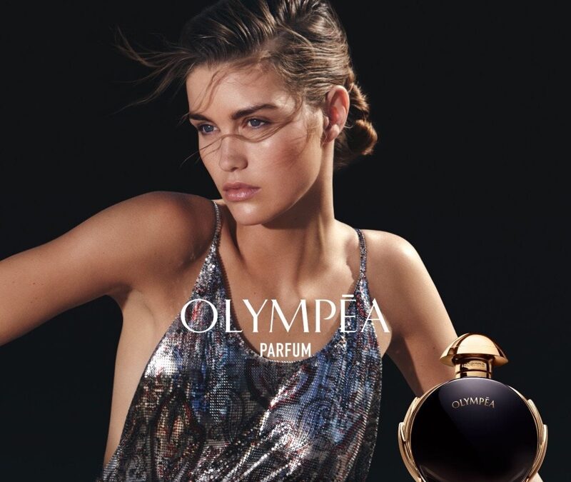 Rabanne’s Olympéa Parfum Ad Campaign: Luna Bijl Shines as the Modern Goddess